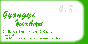 gyongyi hurban business card